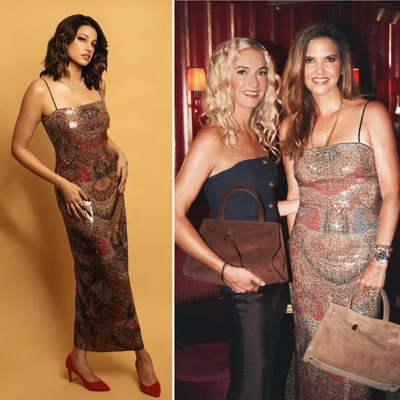 NWT Veronica Beard Leda Dress in Size 6 Red Multi - Picture 12 of 15